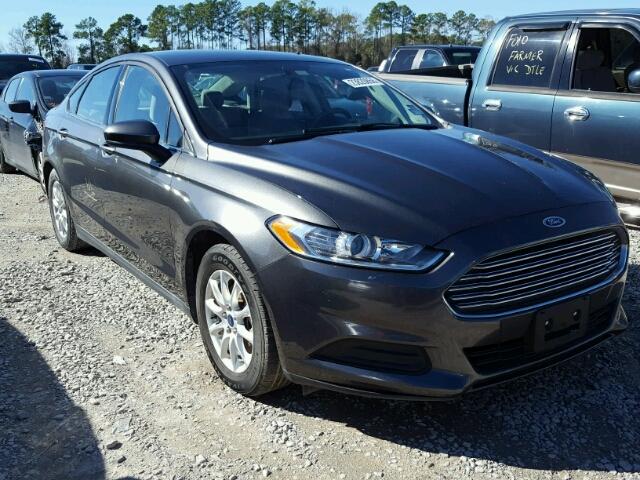 3FA6P0G71GR397758 - 2016 FORD FUSION S GRAY photo 1