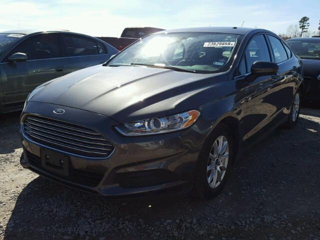 3FA6P0G71GR397758 - 2016 FORD FUSION S GRAY photo 2