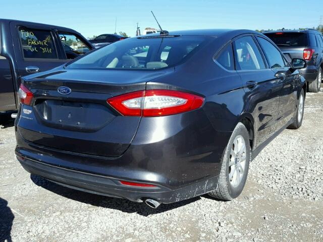 3FA6P0G71GR397758 - 2016 FORD FUSION S GRAY photo 4