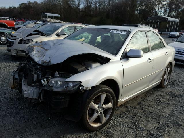 1YVHP80CX85M45636 - 2008 MAZDA 6 I SILVER photo 2