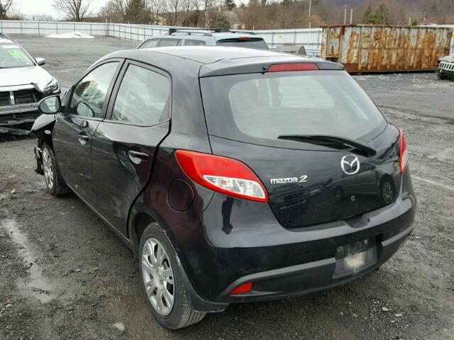 JM1DE1HZXB0101643 - 2011 MAZDA MAZDA2 BLACK photo 3