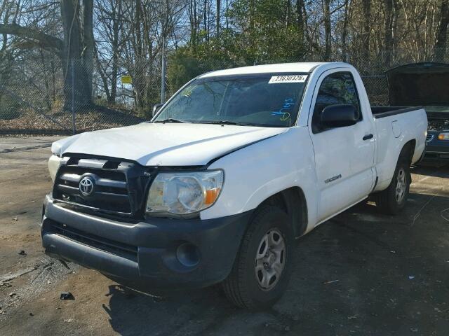 5TENX22N46Z300364 - 2006 TOYOTA TACOMA WHITE photo 2