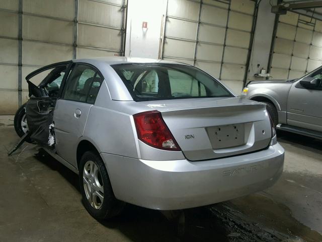 1G8AL52F83Z165198 - 2003 SATURN ION LEVEL SILVER photo 3