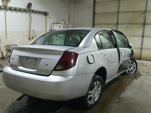 1G8AL52F83Z165198 - 2003 SATURN ION LEVEL SILVER photo 4