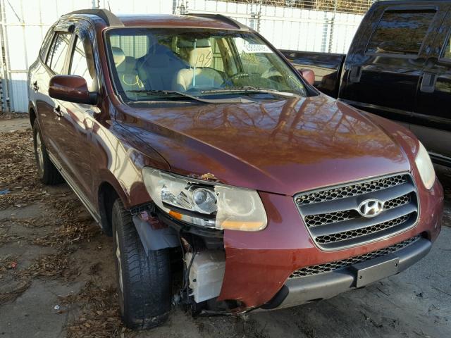 5NMSG13D28H178612 - 2008 HYUNDAI SANTA FE G MAROON photo 1