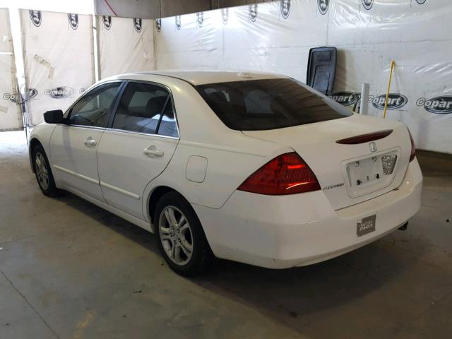 1HGCM56886A063136 - 2006 HONDA ACCORD EX WHITE photo 3