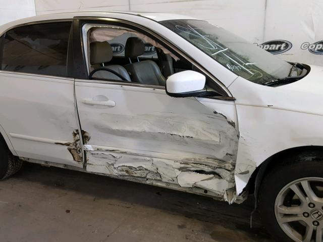 1HGCM56886A063136 - 2006 HONDA ACCORD EX WHITE photo 9