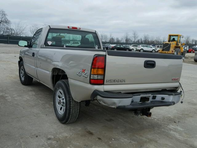 1GTEK14V57E169259 - 2007 GMC NEW SIERRA BEIGE photo 3