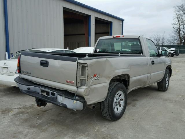 1GTEK14V57E169259 - 2007 GMC NEW SIERRA BEIGE photo 4