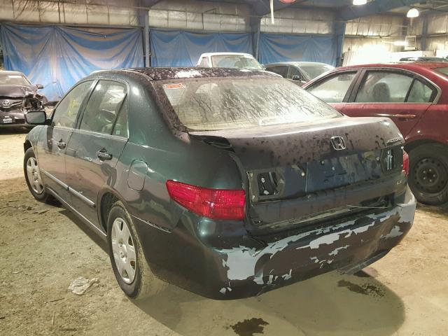 1HGCM56465A151310 - 2005 HONDA ACCORD LX GREEN photo 3