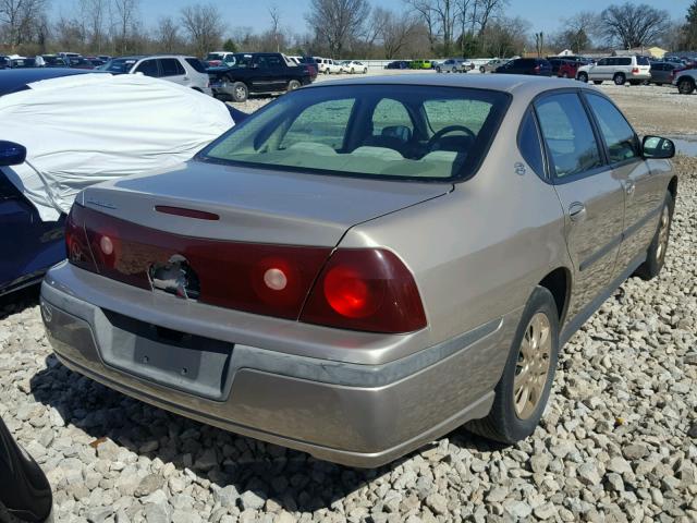 2G1WF52E319153700 - 2001 CHEVROLET IMPALA TAN photo 4