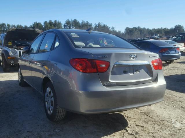 KMHDU4AD4AU158166 - 2010 HYUNDAI ELANTRA BL GRAY photo 3