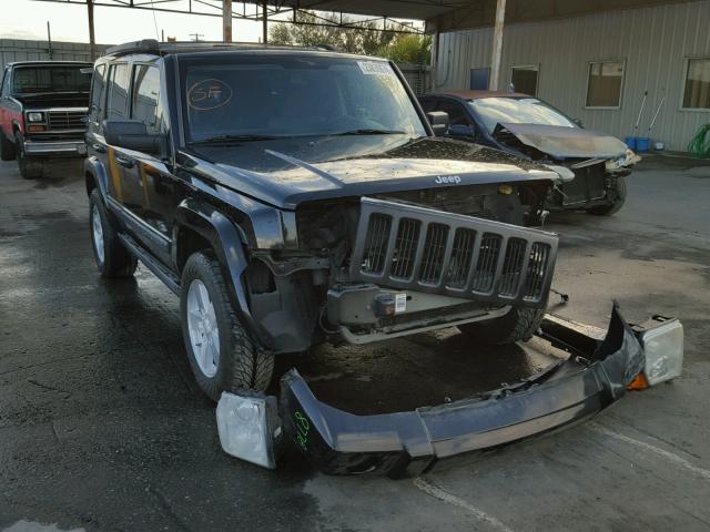 1J8HH48P47C614085 - 2007 JEEP COMMANDER BLACK photo 1