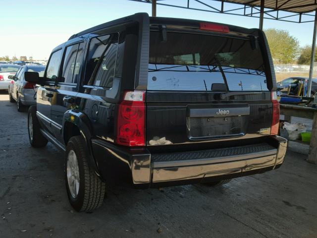 1J8HH48P47C614085 - 2007 JEEP COMMANDER BLACK photo 3