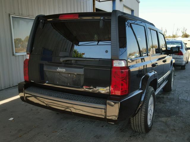 1J8HH48P47C614085 - 2007 JEEP COMMANDER BLACK photo 4