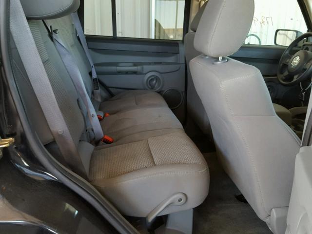 1J8HH48P47C614085 - 2007 JEEP COMMANDER BLACK photo 6