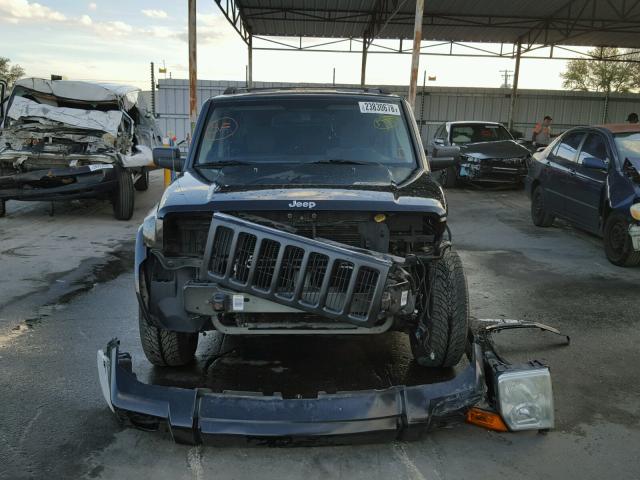 1J8HH48P47C614085 - 2007 JEEP COMMANDER BLACK photo 9