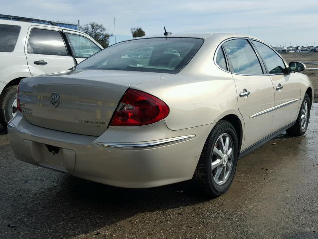 2G4WC582081194836 - 2008 BUICK LACROSSE C BEIGE photo 4