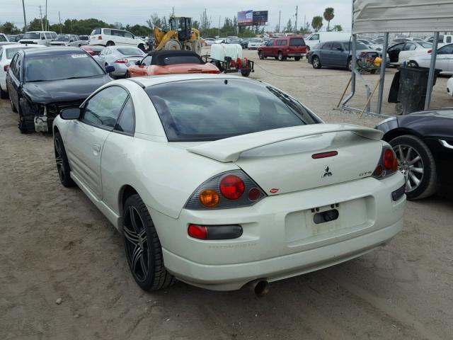 4A3AC74H03E124181 - 2003 MITSUBISHI ECLIPSE GT WHITE photo 3