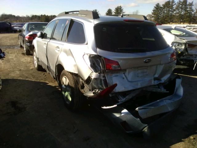 4S4BRBKC8C3225783 - 2012 SUBARU OUTBACK 2. SILVER photo 3