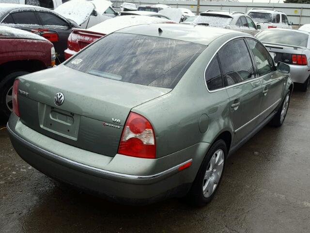 WVWTH63BX2P295270 - 2002 VOLKSWAGEN PASSAT GLX GREEN photo 4