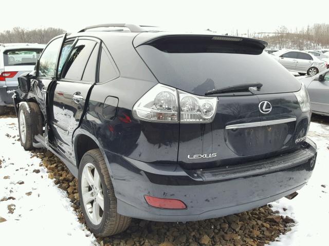 2T2HK31U18C066473 - 2008 LEXUS RX 350 BLACK photo 3