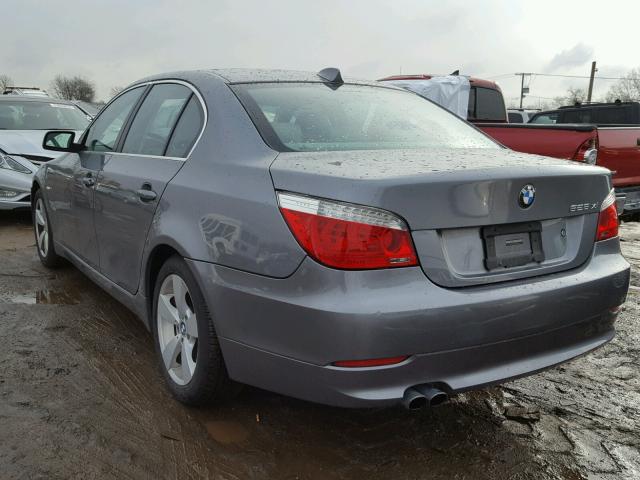 WBANV13538BZ48636 - 2008 BMW 528 XI CHARCOAL photo 3