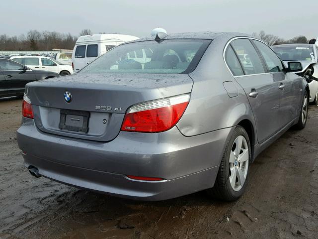 WBANV13538BZ48636 - 2008 BMW 528 XI CHARCOAL photo 4