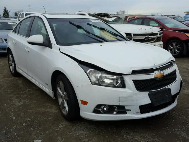 1G1PE5SB0E7166036 - 2014 CHEVROLET CRUZE LT WHITE photo 1