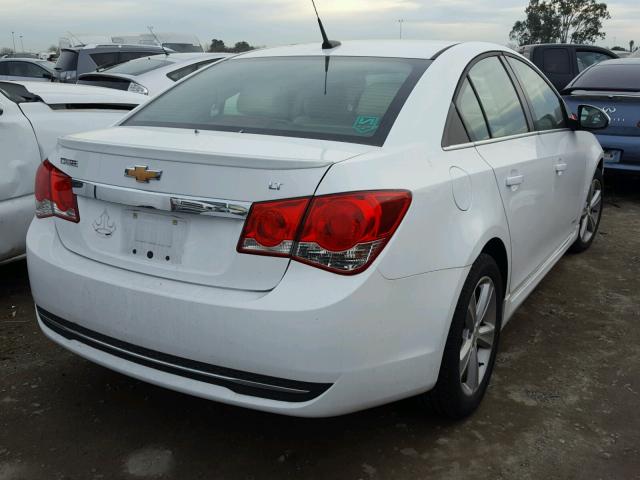 1G1PE5SB0E7166036 - 2014 CHEVROLET CRUZE LT WHITE photo 4