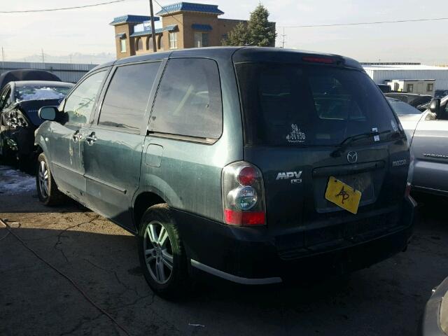 JM3LW28A640501153 - 2004 MAZDA MPV WAGON GREEN photo 3