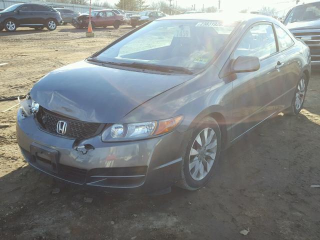 2HGFG12929H503014 - 2009 HONDA CIVIC EXL GRAY photo 2