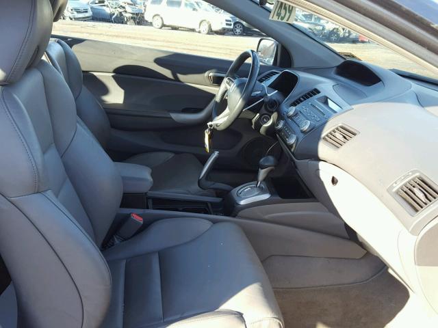 2HGFG12929H503014 - 2009 HONDA CIVIC EXL GRAY photo 5