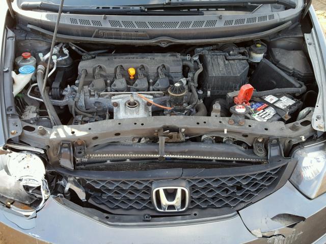 2HGFG12929H503014 - 2009 HONDA CIVIC EXL GRAY photo 7