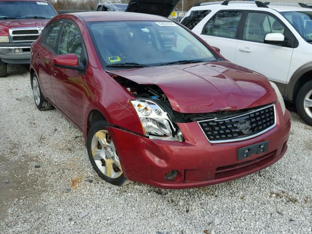 3N1AB61E08L757512 - 2008 NISSAN SENTRA 2.0 MAROON photo 1