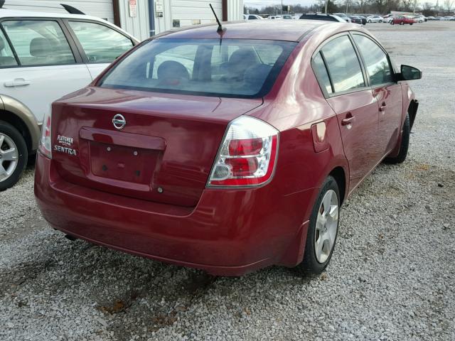 3N1AB61E08L757512 - 2008 NISSAN SENTRA 2.0 MAROON photo 4