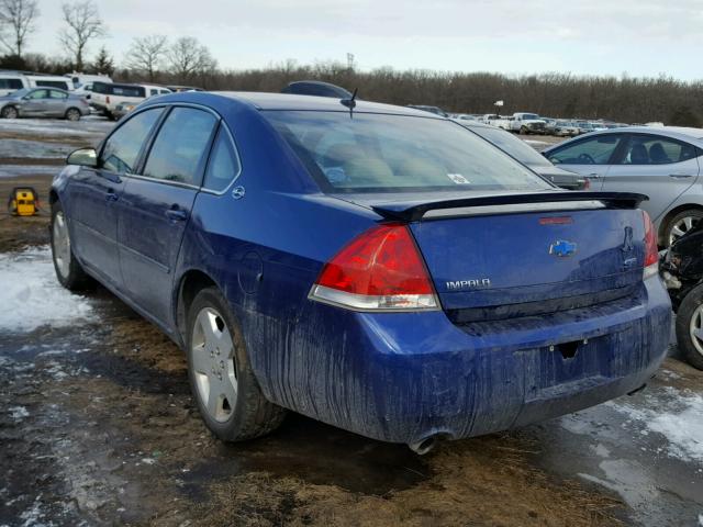 2G1WD58C979105400 - 2007 CHEVROLET IMPALA SUP 蓝色 照片 3