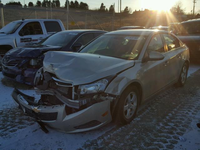 1G1PC5SB1D7233540 - 2013 CHEVROLET CRUZE LT GRAY photo 2