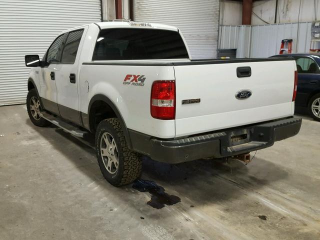 1FTPW14544KC78192 - 2004 FORD F150 SUPER WHITE photo 3