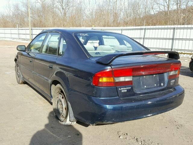 4S3BE6358Y7217884 - 2000 SUBARU LEGACY L BLUE photo 3