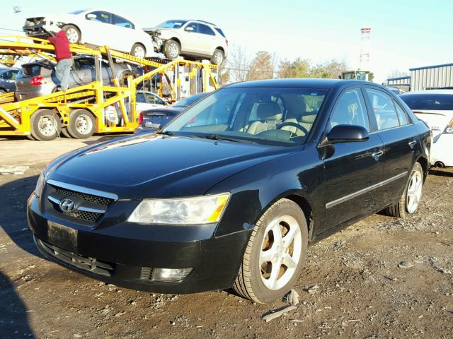 5NPEU46F68H401208 - 2008 HYUNDAI SONATA SE BLACK photo 2