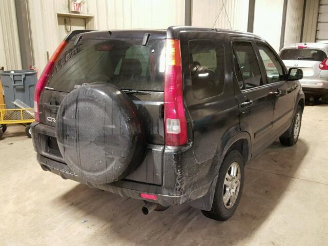 JHLRD78934C809989 - 2004 HONDA CR-V EX BLACK photo 4