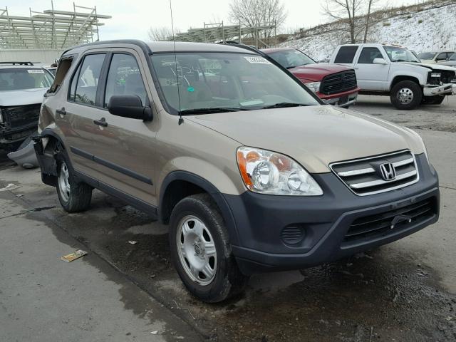 JHLRD78576C005193 - 2006 HONDA CR-V LX BROWN photo 1