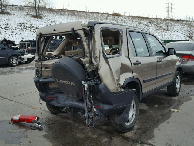 JHLRD78576C005193 - 2006 HONDA CR-V LX BROWN photo 4