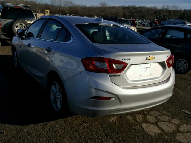 3G1BE5SM2HS524089 - 2017 CHEVROLET CRUZE LT SILVER photo 3