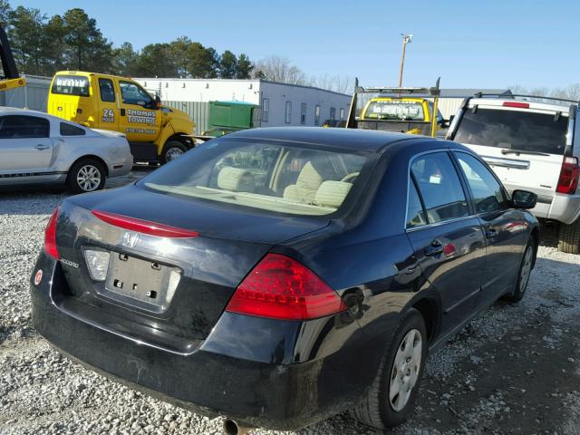 3HGCM56436G701601 - 2006 HONDA ACCORD LX BLACK photo 4