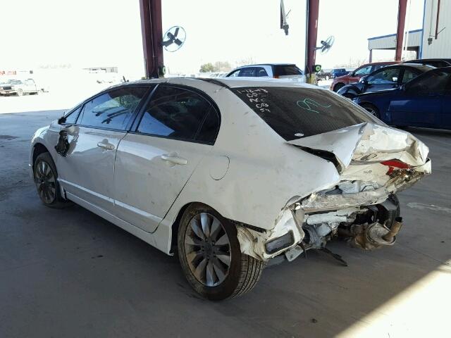 2HGFA1F82BH543795 - 2011 HONDA CIVIC EX WHITE photo 3