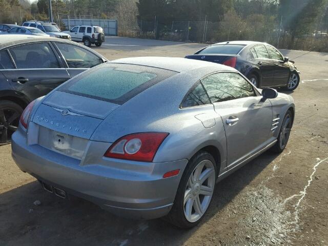 1C3AN69L25X025779 - 2005 CHRYSLER CROSSFIRE SILVER photo 4