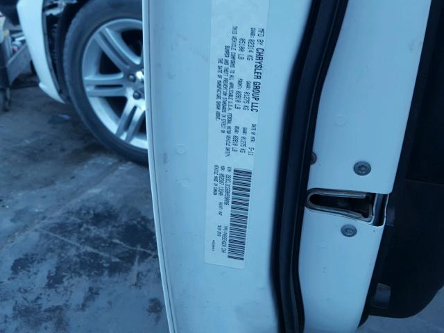 2B3CL3CG6BH590896 - 2011 DODGE CHARGER WHITE photo 10