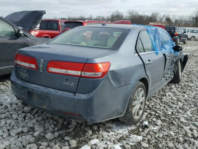 3LNHL2GC6BR760373 - 2011 LINCOLN MKZ BLUE photo 4